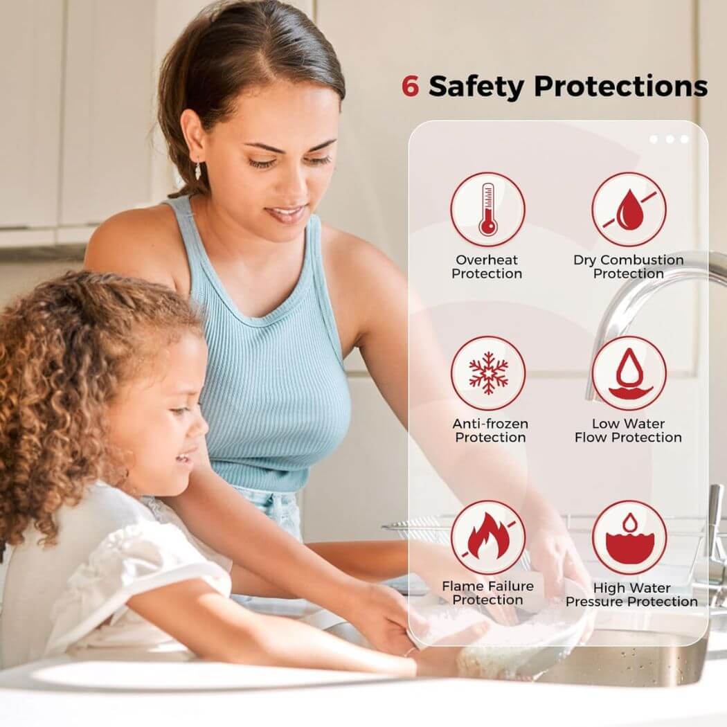 Camplux Climatech 7 Indoor Tankless Gas Water Heater 6.86 GPM | White
