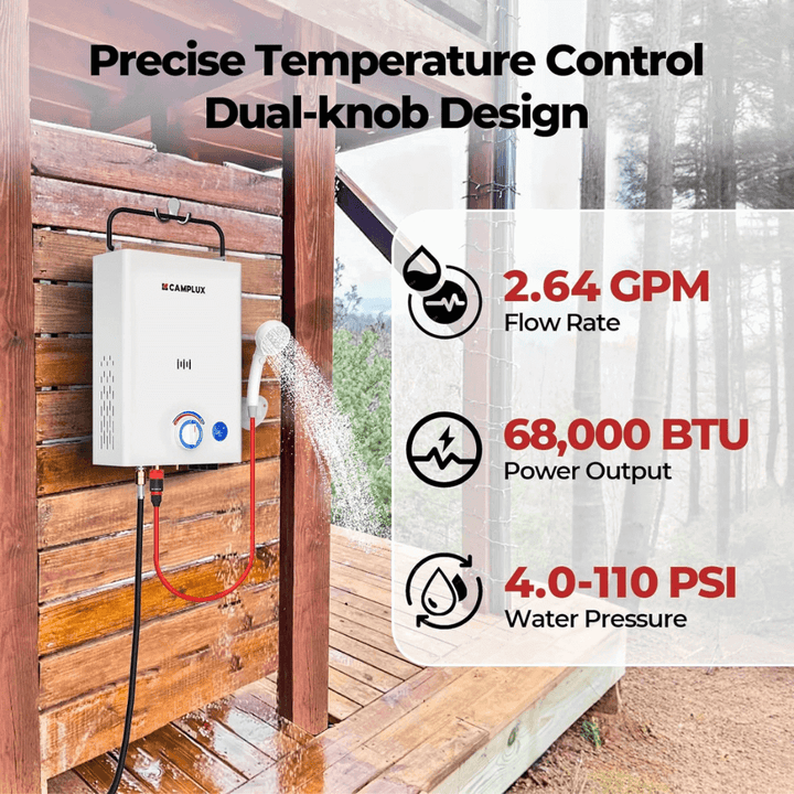 Camplux First F10 LPG Camping Water Heater