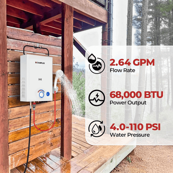 Camplux First F10 Pro LPG Camping Water Heater Pump Kit