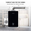 Camplux Instant Indoor Tankless Gas Water Heater 3.18 GPM | Black
