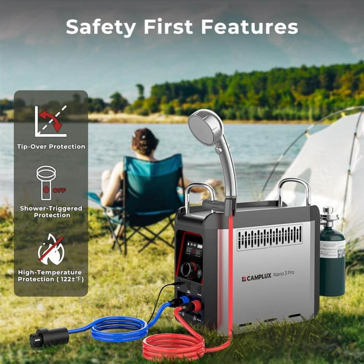 Camplux Nano 3 Pro Portable Propane Hot Water System