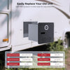 Camplux PRO 65,000 BTU RV Tankless Water Heater 2.64 GPM-Black