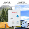 Camplux Propane Off-Grid Portable Water Heater for RV, Trailer & Camper - White