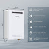 Camplux Whole Home Outdoor Tankless Hot Water Heater 6.86 GPM for 3-4 Persons Whole House | White