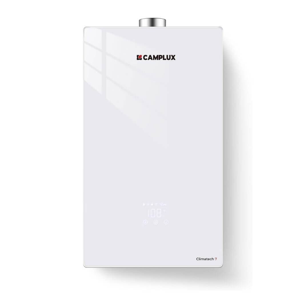 Camplux Climatech 7 Indoor Tankless Gas Water Heater 5.28 GPM | White