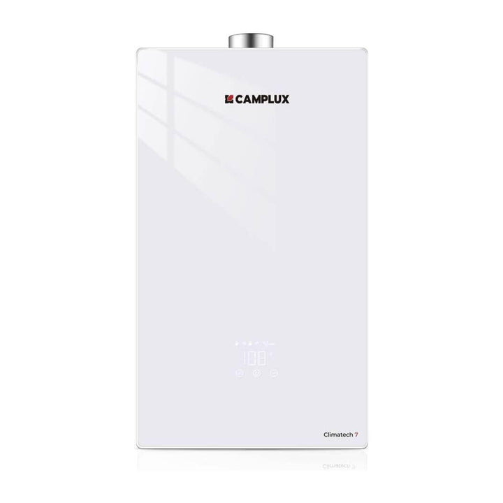 Camplux Climatech 7 Indoor Tankless Gas Water Heater 5.28 GPM | White