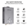 Portable Water Heater,Camplux Tankless Water Heater Propane,1.58 GPM On Demand Water Heater,Outdoor Gas Water Heater,Gray