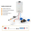 Propane Portable Tankless Water Heater Outdoor, Camplux 2.64 GPM Instant Hot Camping Showers with 3.3 GPM Water Pump & Pipe Strainer