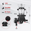 Tankless Water Heater, Camplux 2.64 GPM Outdoor Propane Water Heater, Gas Water Heater with 3.3 GPM Water Pump & Pipe Strainer for Camping, Cabins