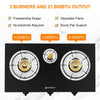 21,600BTU 3 Burners Tempered Glass Portable Stoves for Camping