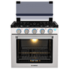 Camplux RV Stove Gas Range Oven w/ 3 Burners Cooktop 21 Inches CLASSIC