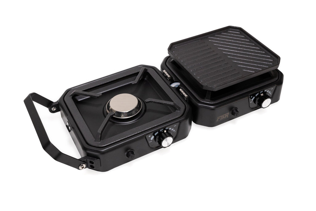 Portable 2 Burner Camp Stove & Wind Screen