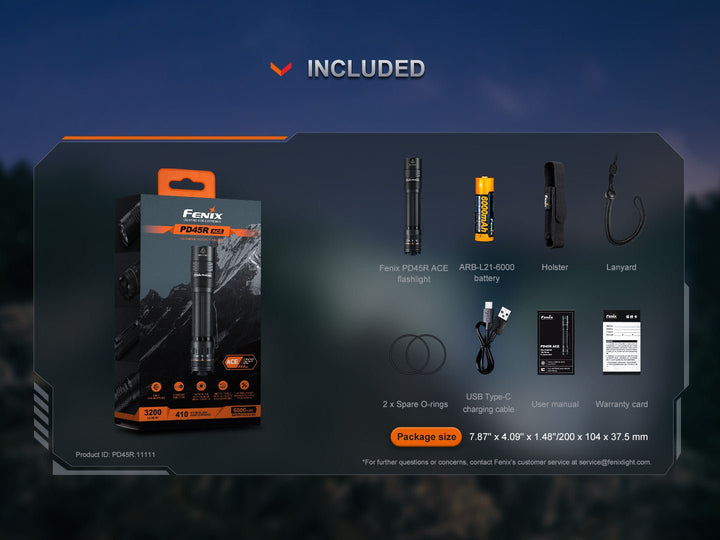 Fenix PD45R ACE Multi-Mode Tactical Flashlight