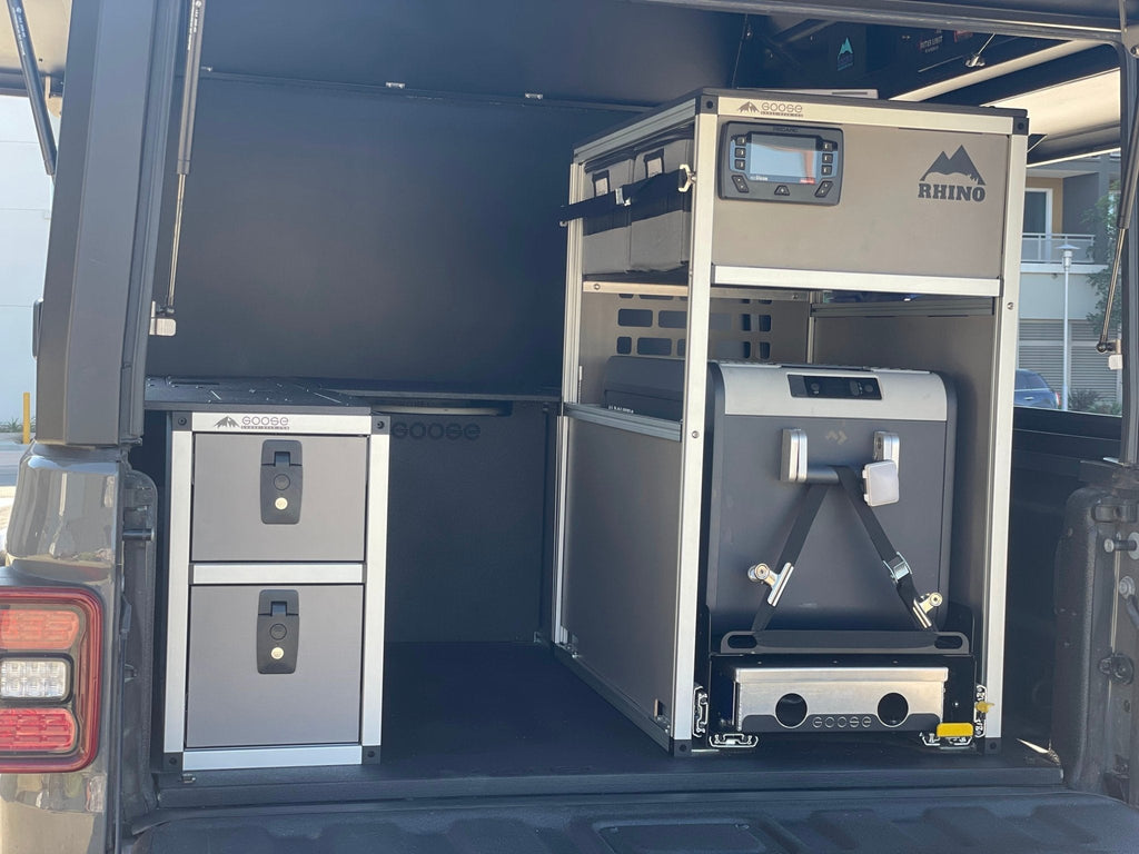 Goose Gear rear passenger-side CampKitchen module