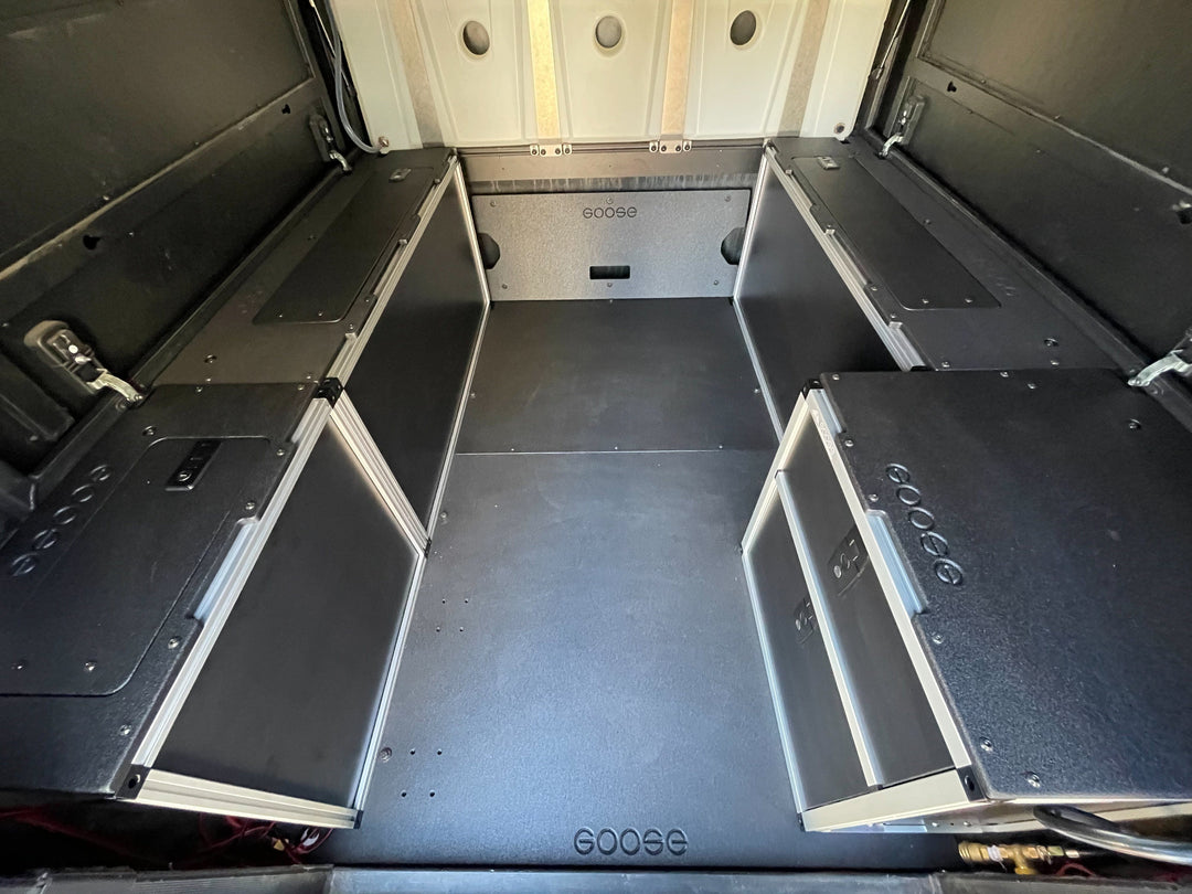 Alu-Cab Canopy Camper V2 - Toyota Tacoma 2005-Present 2nd &amp; 3rd Gen. - Front Utility Module - 6&