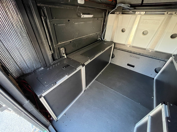 Alu-Cab Canopy Camper V2 - Toyota Tacoma 2005-Present 2nd &amp; 3rd Gen. - Front Utility Module - 6&