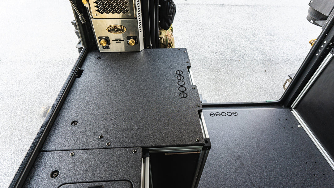Alu-Cab Canopy Camper V2 - Toyota Tacoma 2005-Present 2nd &amp; 3rd Gen. - Rear Double Drawer Module - 6&