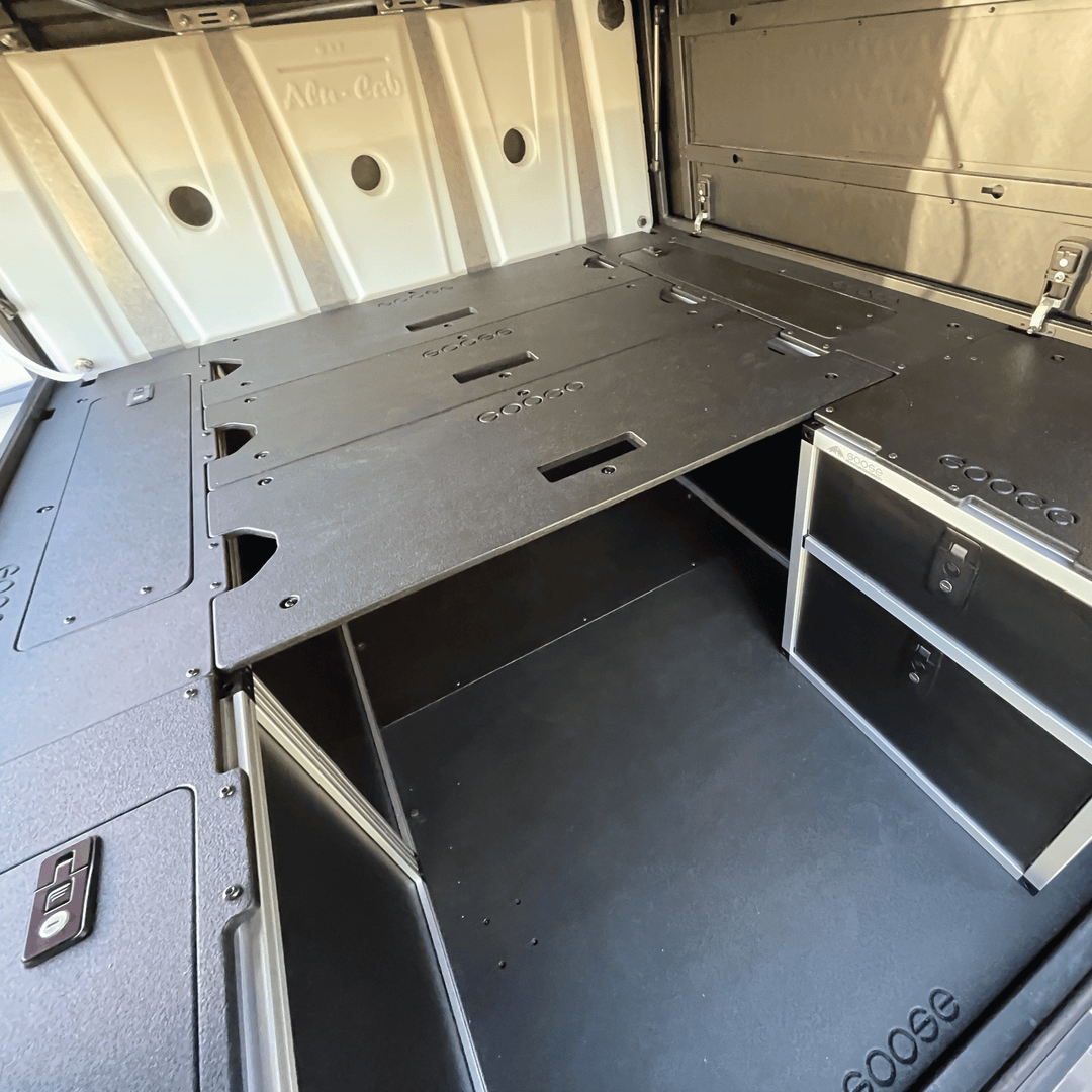 Alu-Cab Canopy Camper V2 - Toyota Tacoma 2005-Present 2nd &amp; 3rd Gen. - Sleep Deck Panels - 6&