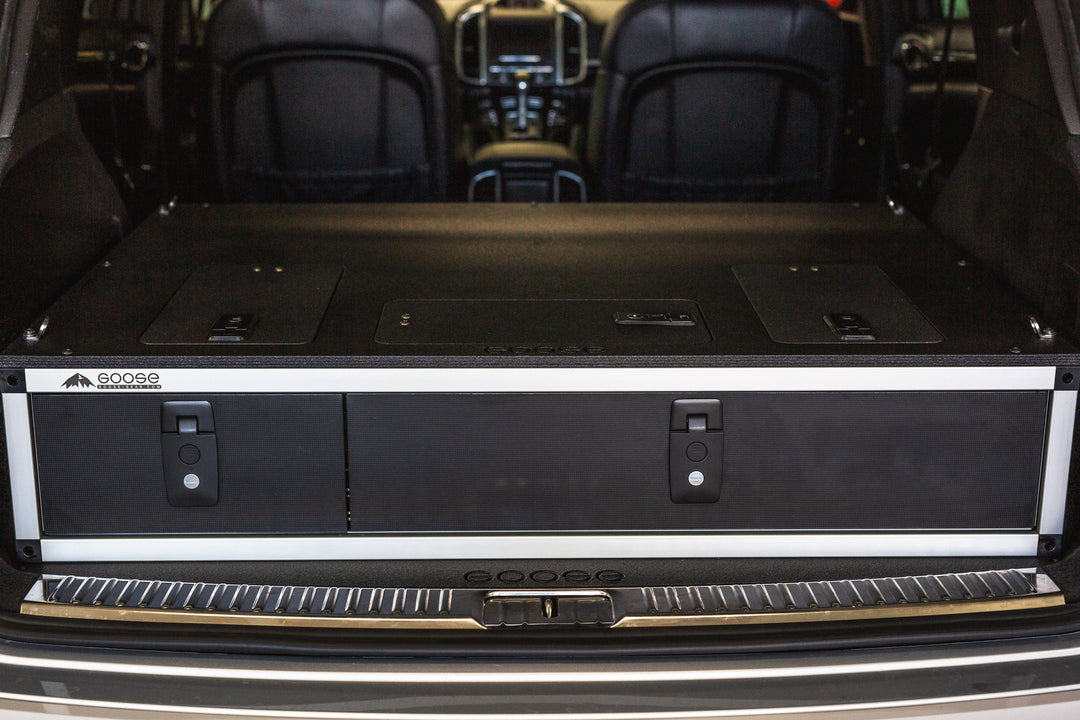 Porsche Cayenne &amp; Volkswagen Touareg 2011-2017 2nd Gen. - Side X Side Drawer Module with Fitted Top Plate