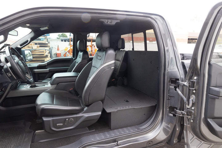 Goose Gear Ford F150 2015-Present 13th &amp; 14th Gen. SuperCab - Second Row Seat Delete Plate System