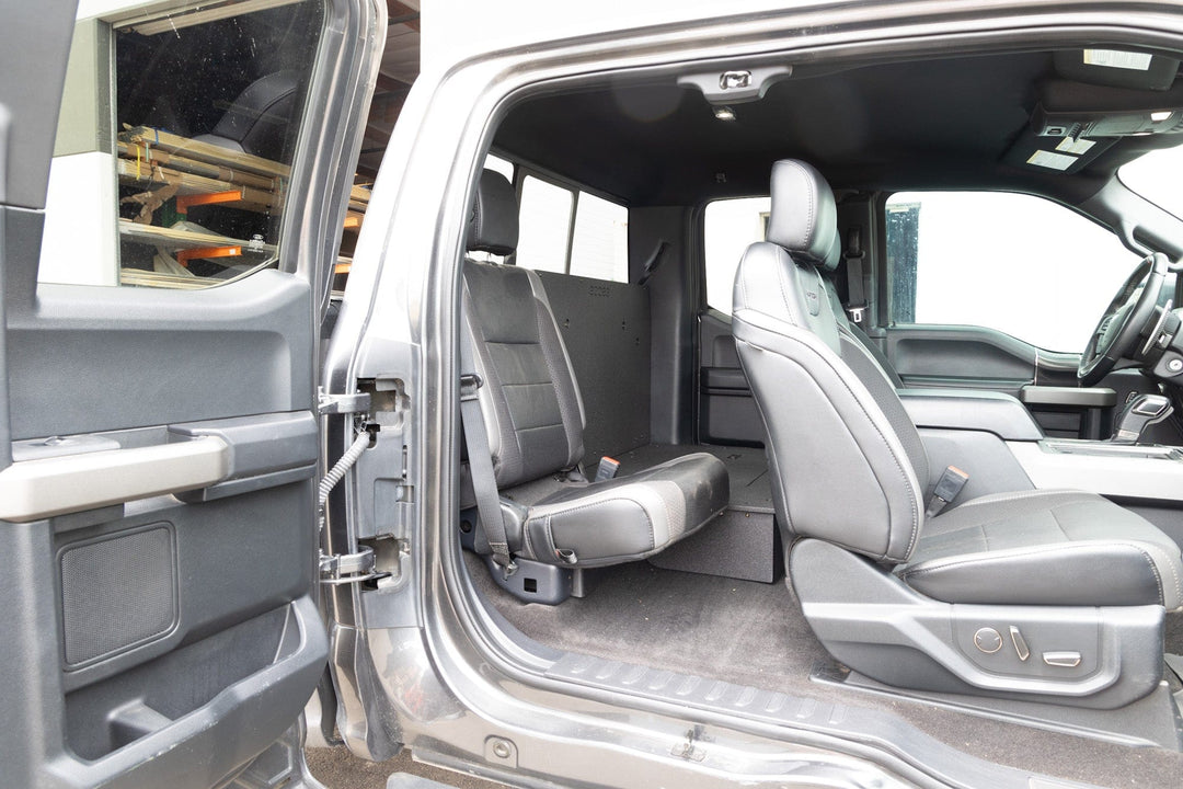 Goose Gear Ford F150 2015-Present 13th &amp; 14th Gen. SuperCab - Second Row Seat Delete Plate System