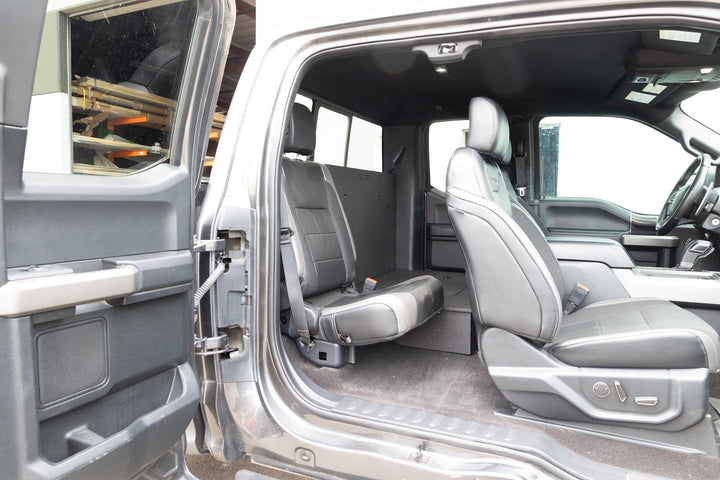 Goose Gear Ford F150 2015-Present 13th &amp; 14th Gen. SuperCab - Second Row Seat Delete Plate System