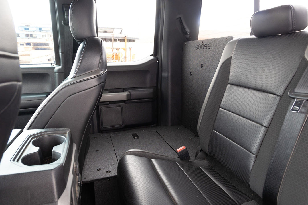 Goose Gear Ford F150 2015-Present 13th &amp; 14th Gen. SuperCab - Second Row Seat Delete Plate System