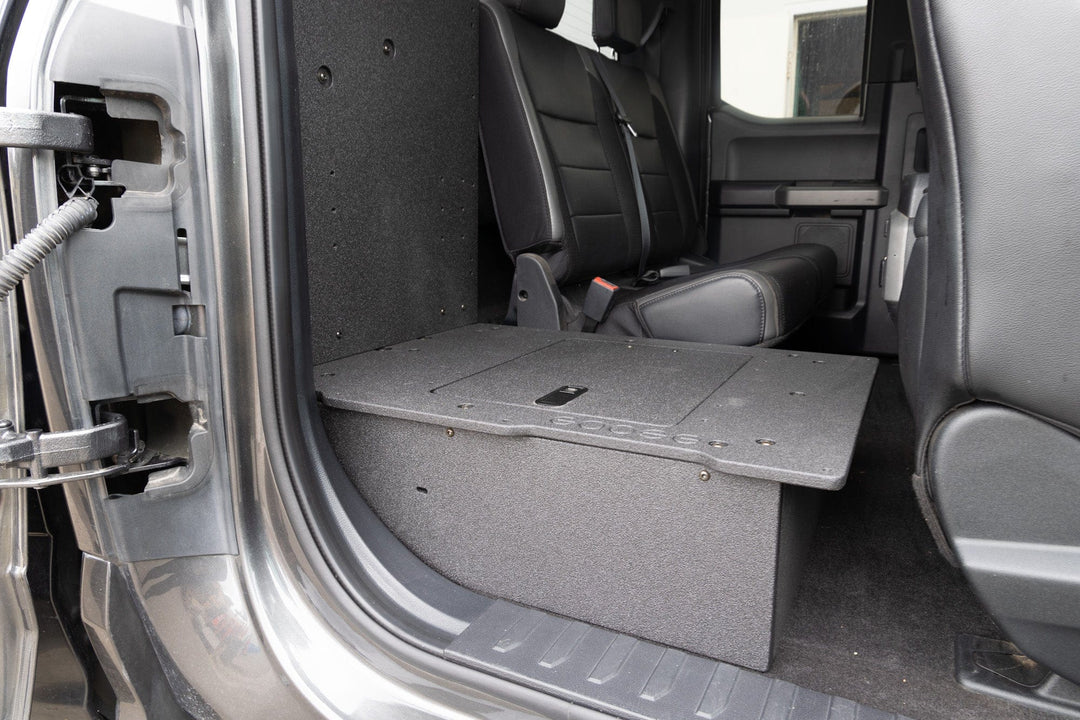 Goose Gear Ford F150 2015-Present 13th &amp; 14th Gen. SuperCab - Second Row Seat Delete Plate System