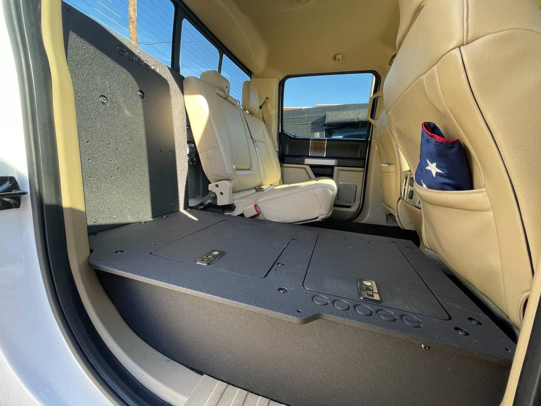 Goose Gear Ford F150 2015-Present 13th &amp; 14th Gen. SuperCrew - Second Row Seat Delete Plate System