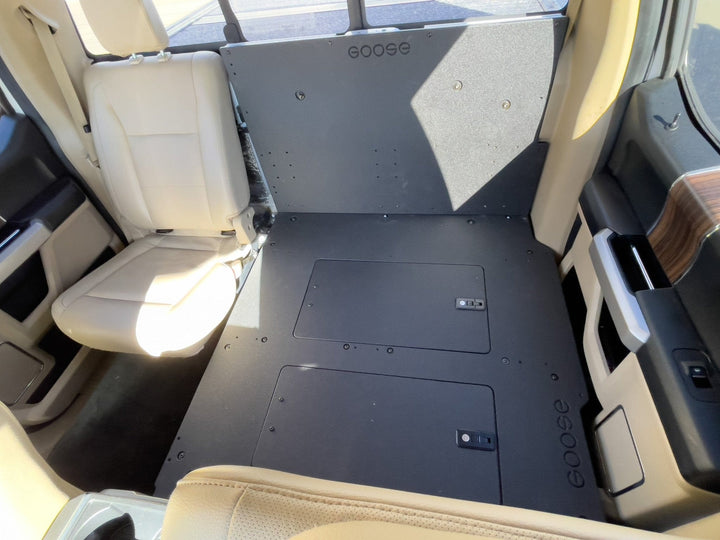 Goose Gear Ford F150 2015-Present 13th &amp; 14th Gen. SuperCrew - Second Row Seat Delete Plate System