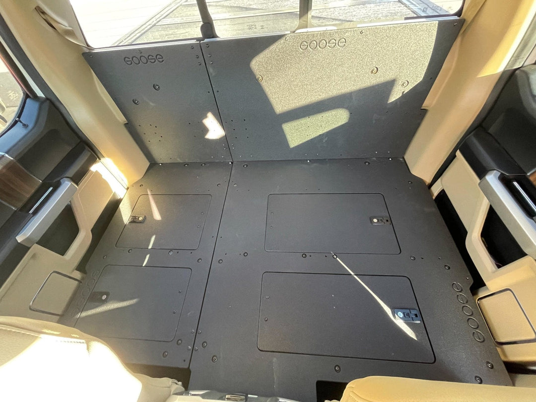 Goose Gear Ford F150 2015-Present 13th &amp; 14th Gen. SuperCrew - Second Row Seat Delete Plate System