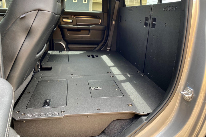 Goose Gear Ram 2500/3500 2009-Present 4th &amp; 5th Gen. Crew Cab - Second Row Seat Delete Plate System