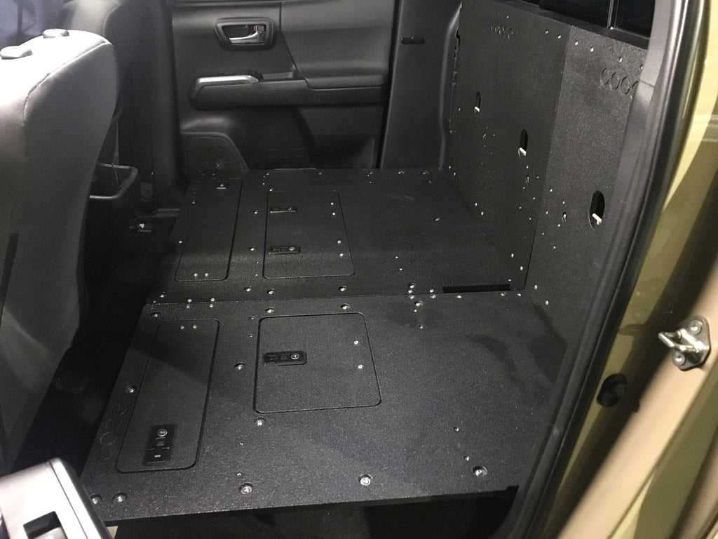 Goose Gear Toyota Tacoma 2005-Present 2nd and 3rd Gen Double Cab - Second Row Seat Delete Plate System