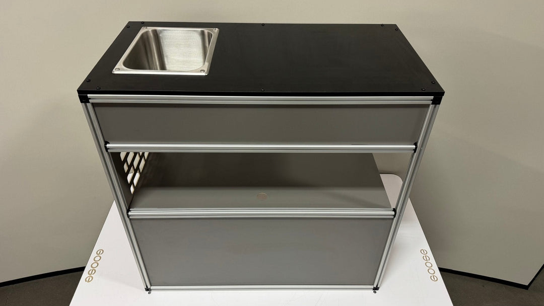 Goose Gear midsize 6-foot bed passenger-side front sink and storage module