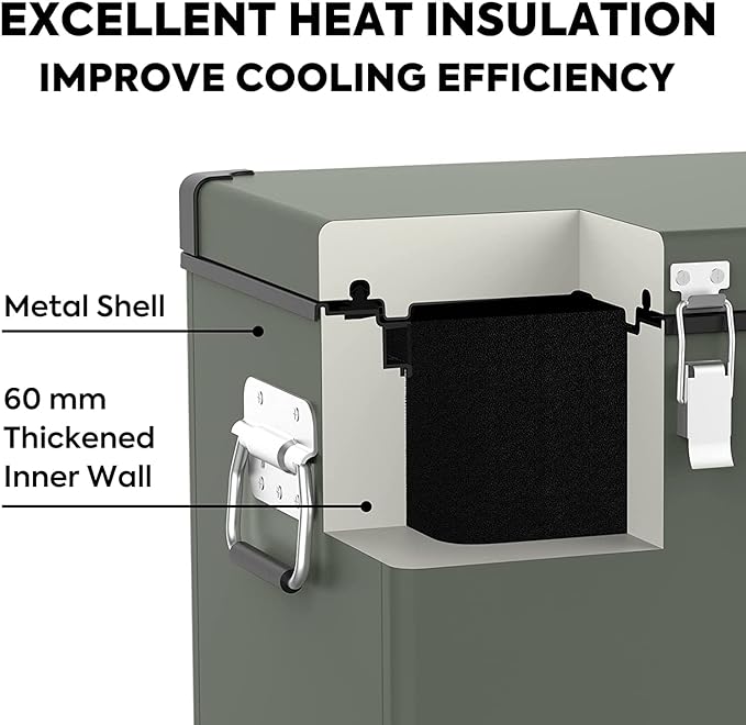 VL60 Dual Zone Metal Freezer with Cover | ICECO | 60L