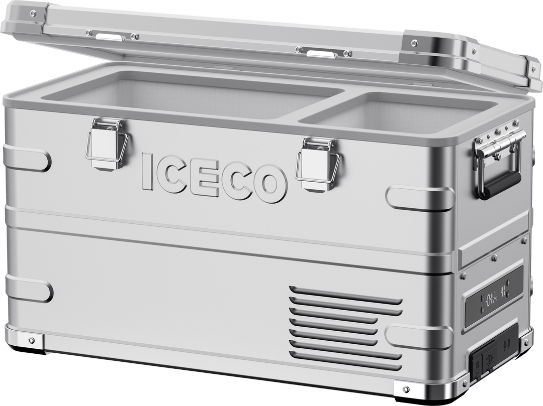 APL35 Dual Zone Aluminum Silver Freezer | ICECO | 35L