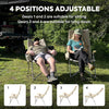 Ha1600 Adjustable Camping Chairs, High-Back Heavy Duty Folding Chair for Outside | ICECO