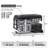 JP40 Pro Dual Zone Wheeled Portable Freezer- Silver | ICECO | 40 LT