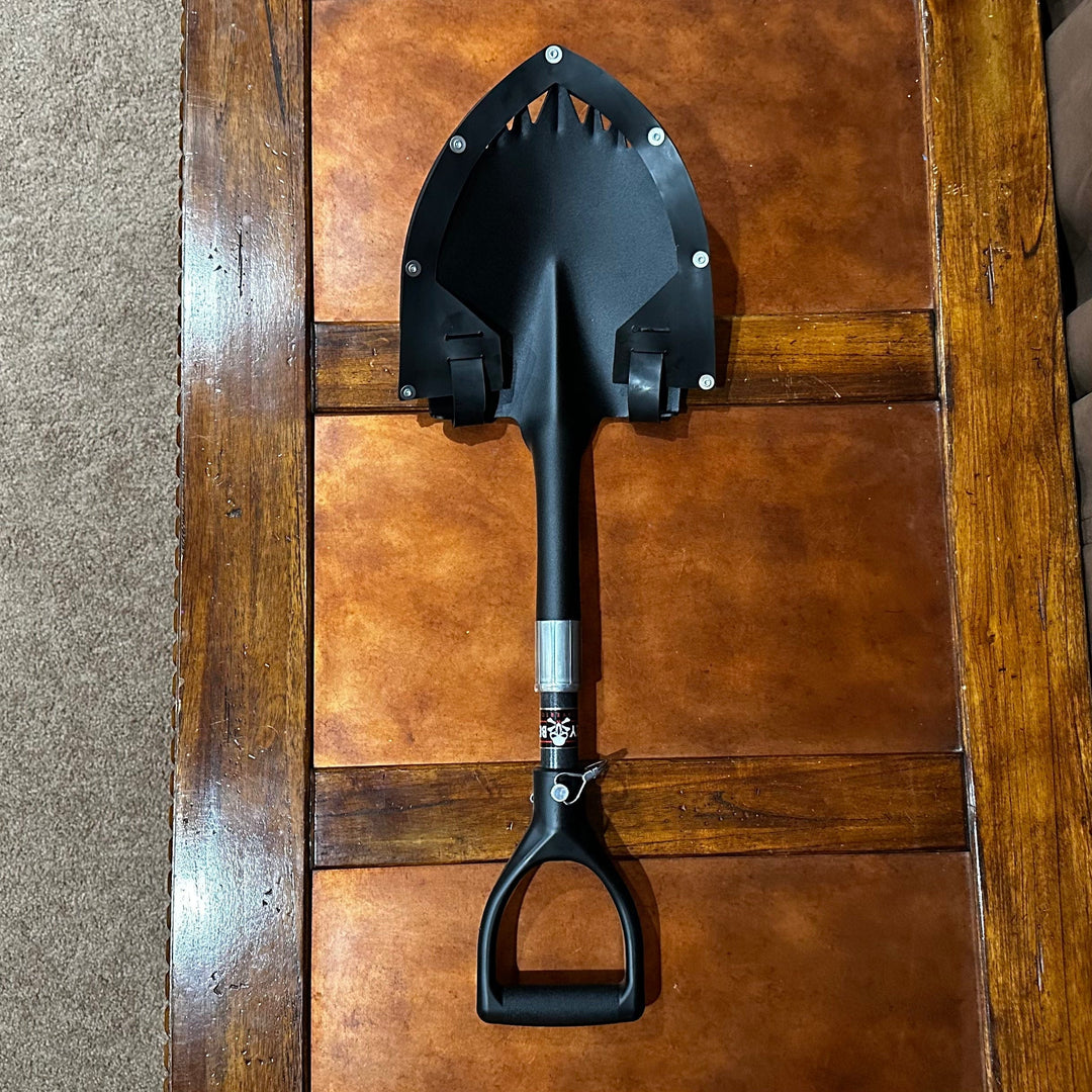Krazy Beaver Mini Shovel  with guard (Textured Black Head / Black Handle 