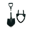 Krazy Beaver Mini Shovel  with guard (Textured Black Head / Black Handle # 45641)
