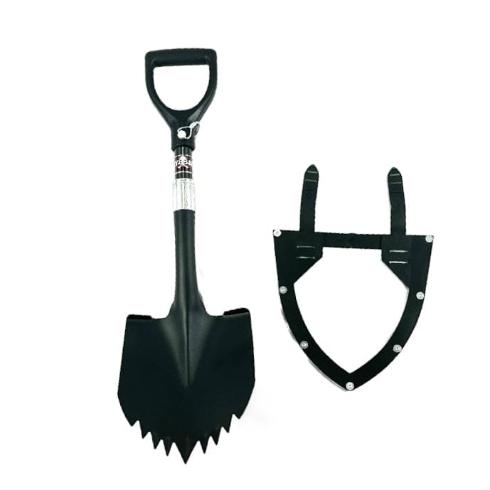 Krazy Beaver Mini Shovel  with guard (Textured Black Head / Black Handle 