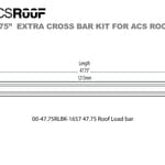 ACS ROOF Extra Load Bar Kit - by Leitner