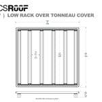 ACS ROOF | Over Truck Bed Low Platform Rack For TONNEAU Covers - By Leitner
