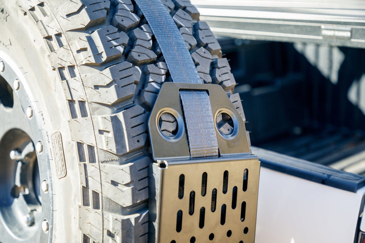 Overland Kitted Spare Tire Accessory Bracket