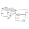 National Luna Dual Zone 90L Legacy Smart QC Fridge/Freezer