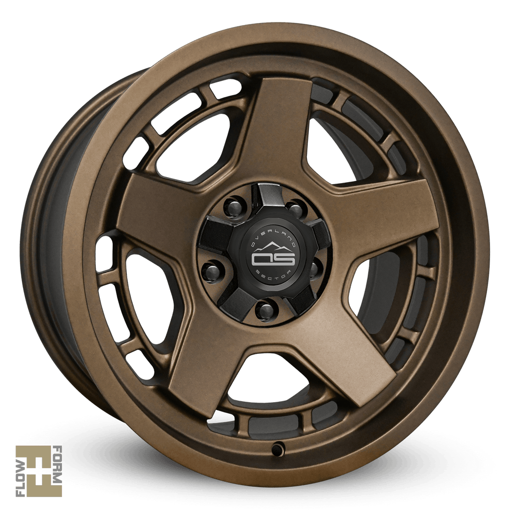 Overland Sector Atlas 17x9 +0 5x120/5x127mm 73.1mm Satin Textured Bronze