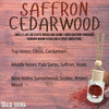 Saffron Cedarwood Car Freshener