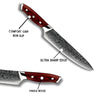 Edge VG10 Damascus Chef Knife with Pakkawood handle