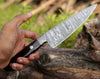 Gale Damascus Chef's Knife with Exotic Wenge Wood Handle