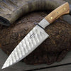Increda Damascus Chef Knife with Olive Wood Handle